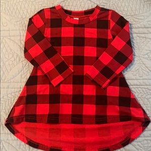 Buffalo plaid dress